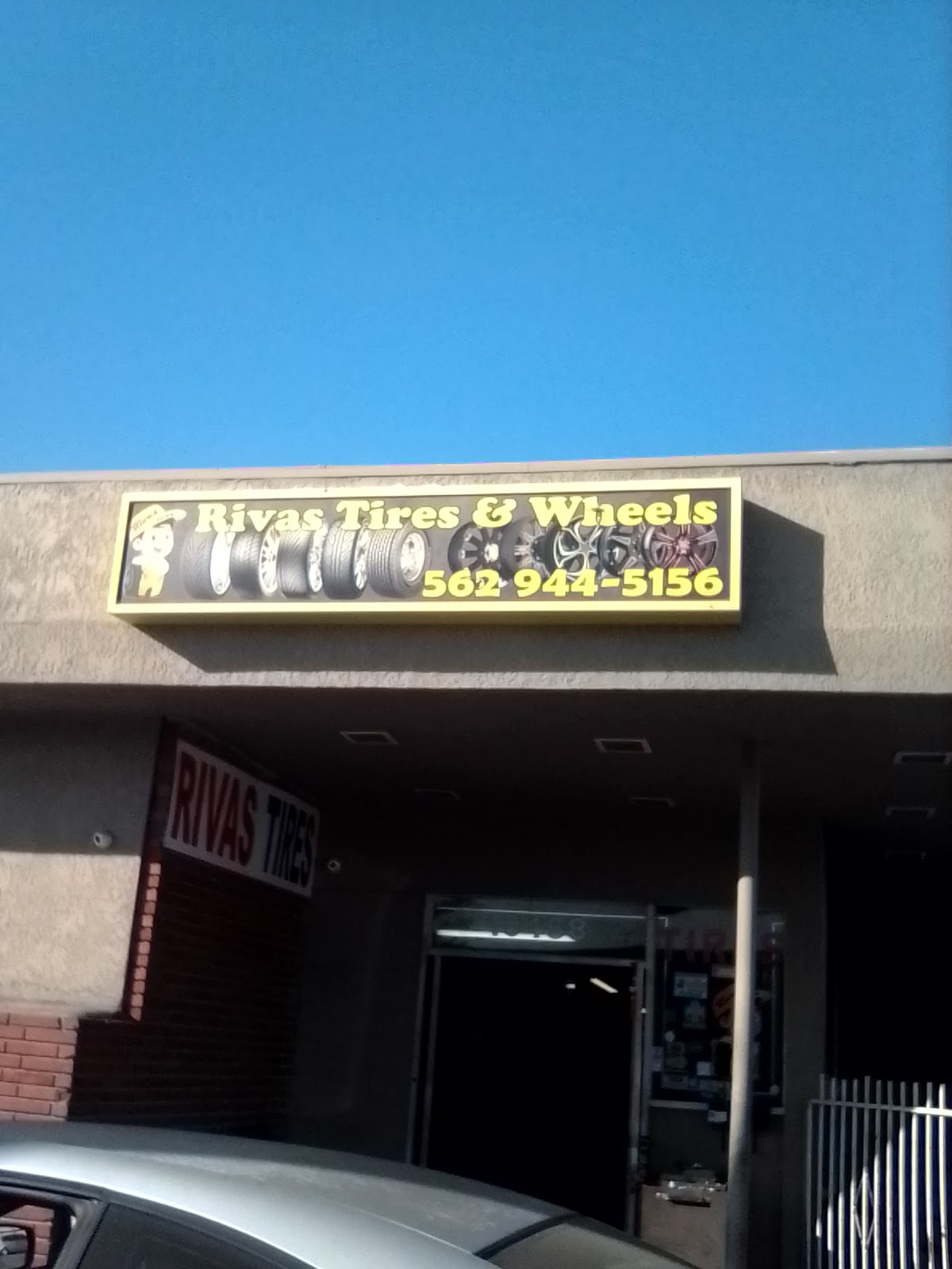 Rivas Tires and Wheels seen from the parking lot