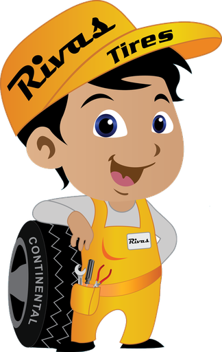 Rivas Tires and Wheels mascot